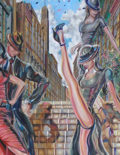 Steppin Out 48 x 60 Oil On Canvas